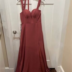 Elegant Mauve Evening Gown Desert Rose